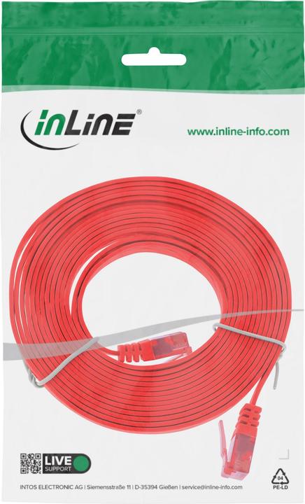 Immagine prodotto InLine Cavo patch 5m piatto, U/UTP, Cat.6 (U/UTP, CAT6, 5 m)
