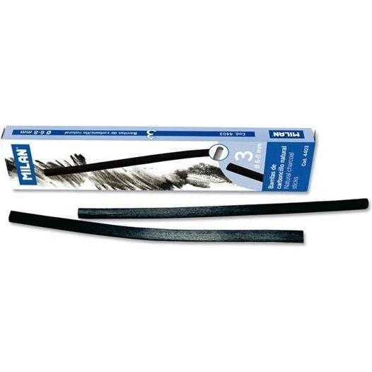 Milan, Pastelli, Naturkohle 6-8mm 3St. MAILAND (3 x)