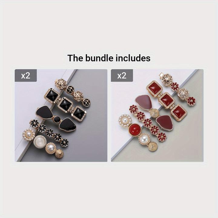 Image du produit Activity Board 5pcs Elegante Haar Seite Clips Faux Perle Dekorative Haar Pony Clips Strass Pony Clips Trendy (5 pcs)