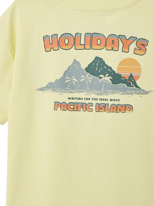 Immagine prodotto Vertbaudet Jungen T-Shirt mit Motiv vorn und hinten, mit Recycling-Baumwolle (110)