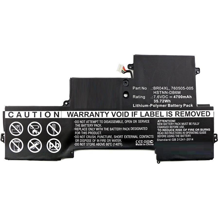 Thumbnail - CoreParts MBXHP-BA0118 (1 Zellen, 4700 mAh), Notebook Akku, Schwarz