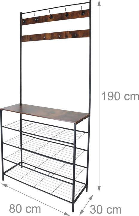 Actual product image Relaxdays Coat rack