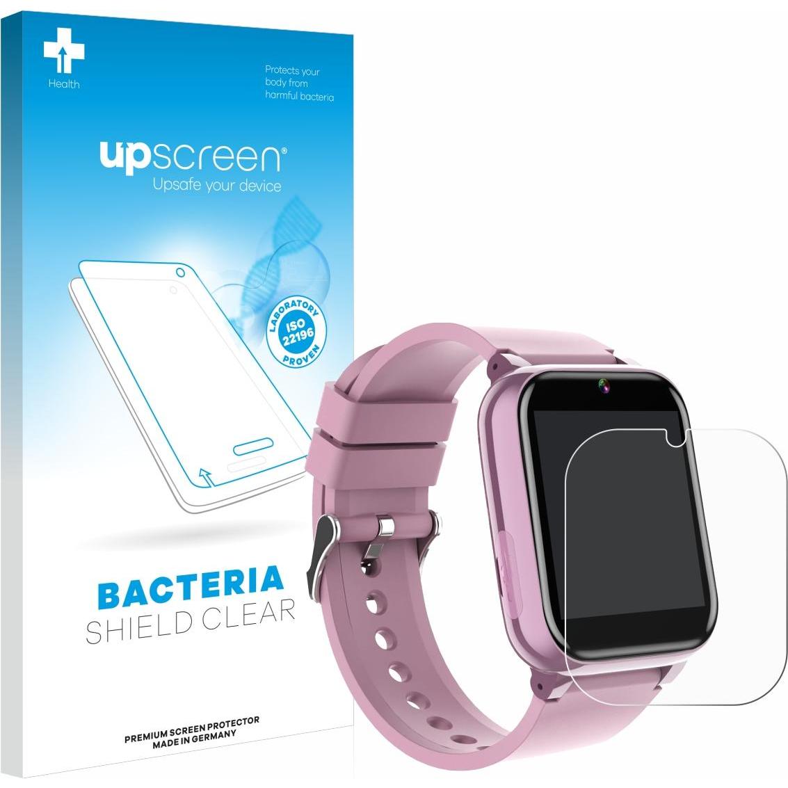 upscreen Schutzfolie Displayschutz Displayschutzfolie Folie Klar antibakteriell, Smartwatch Schutzfolie, Transparent