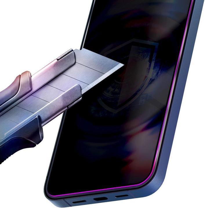 Produktbild 3MK Other goods 9H tempered glass with HardGlass Max Privacy filter for iPhone 16 Pro/17 (1 Stk., Apple iPhone 16 Pro, Apple iPhone 17 Pro)