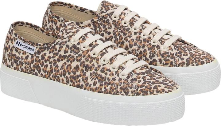 Actual product image Superga Womens/Ladies 3740 Leggera Leopard Print Platform Trainers (38.5)