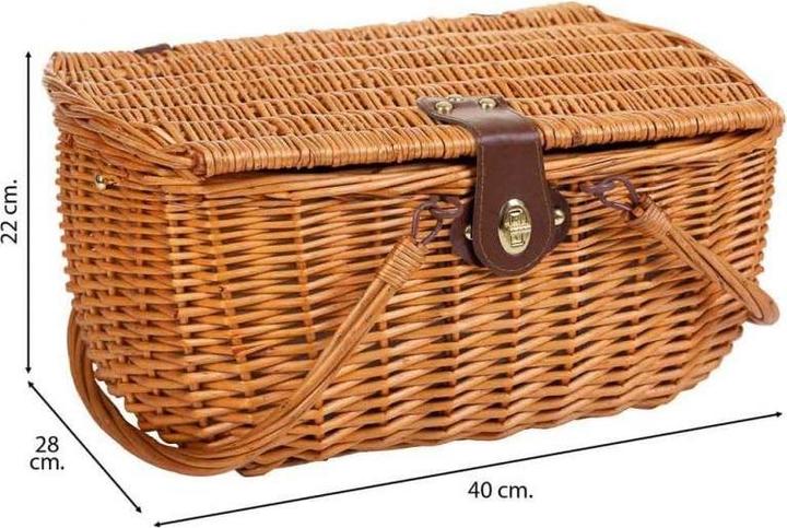 Produktbild Cestino da Picnic 4 Servizi Marrone