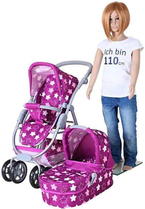 Produktbild Knorrtoys Puppenwagen Coco - star dark pink