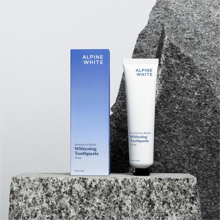 Alpine White Dentifricio sbiancante Pasta per il sollievo della sensibilità (75 ml)