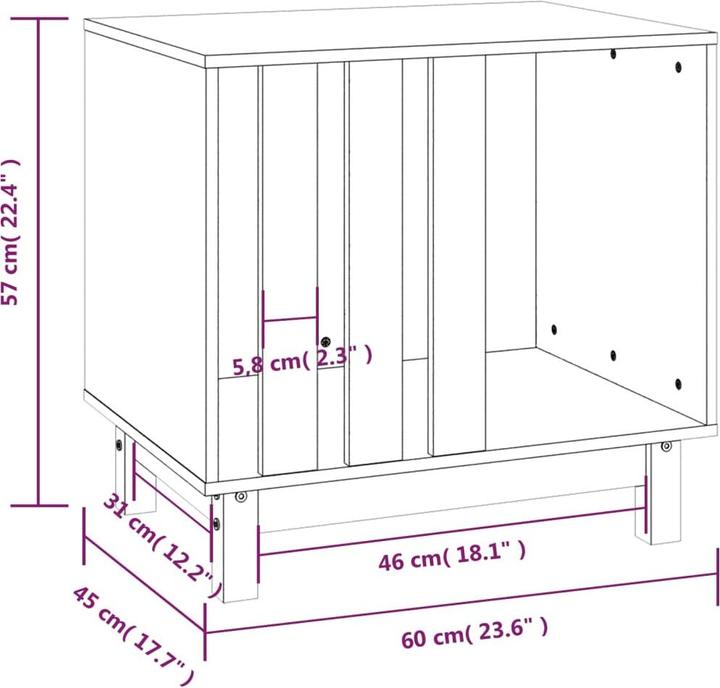 Actual product image vidaXL Herkko (Dog kennel)