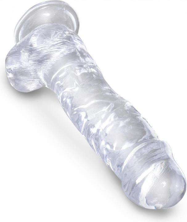 Actual product image Doc Johnson Clear 8" Cock with Balls