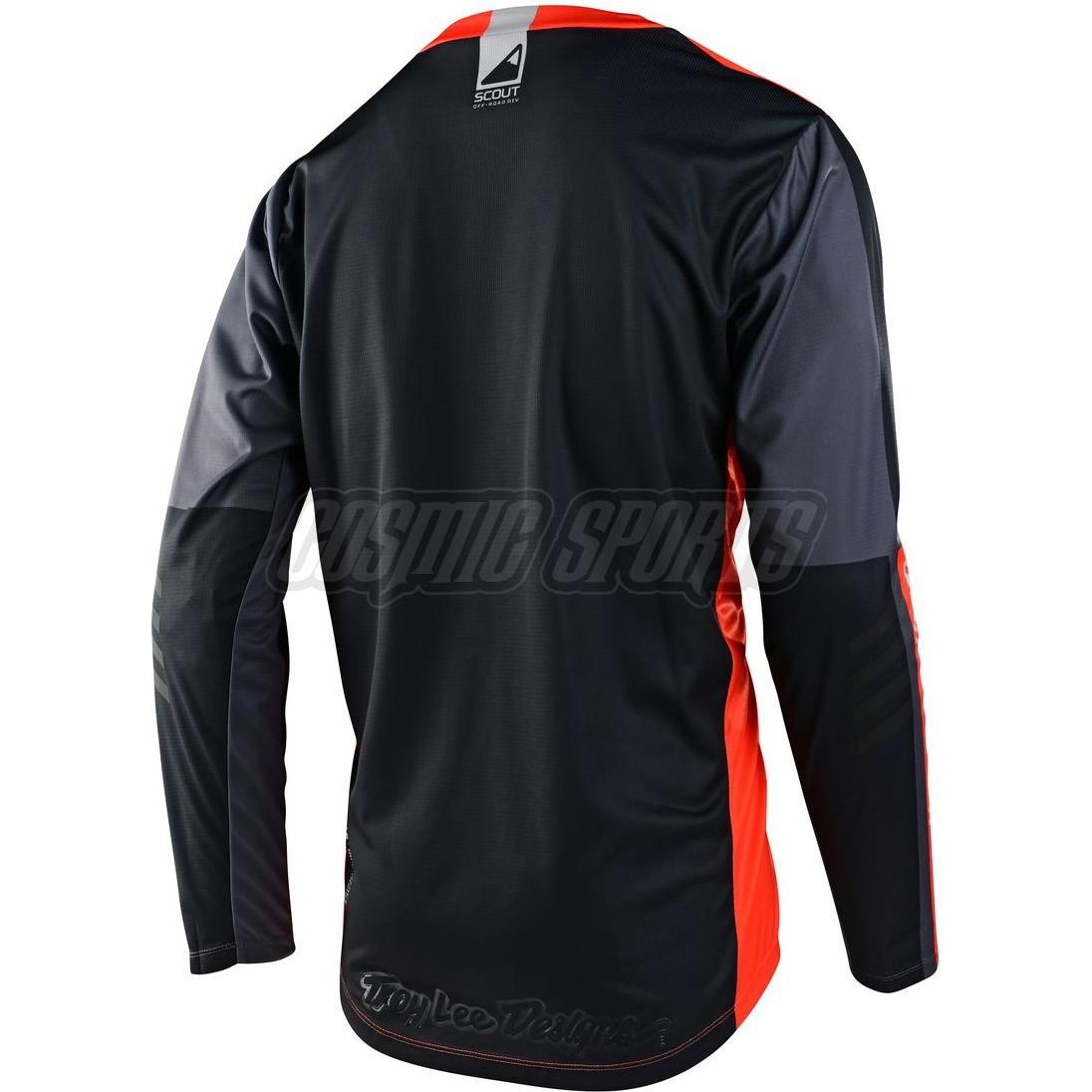 Thumbnail - Troy Lee Designs, Velotrikot, Scout GP Jersey, Recon, neon orange/gray, S (S), Orange, Grau, S