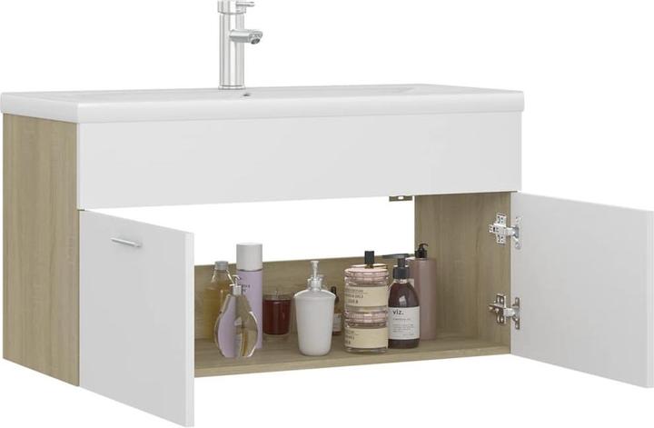 Produktbild vidaXL Waschbeckenunterschrank und Waschbecken