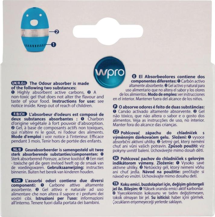 Valori nutrizionali e ingredienti Whirlpool Assorbitore di odori