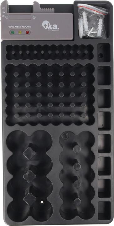 Actual product image AccuCell 2in1 Battery Organiser, Universal Battery Box for 1-110 Battery or Batteries