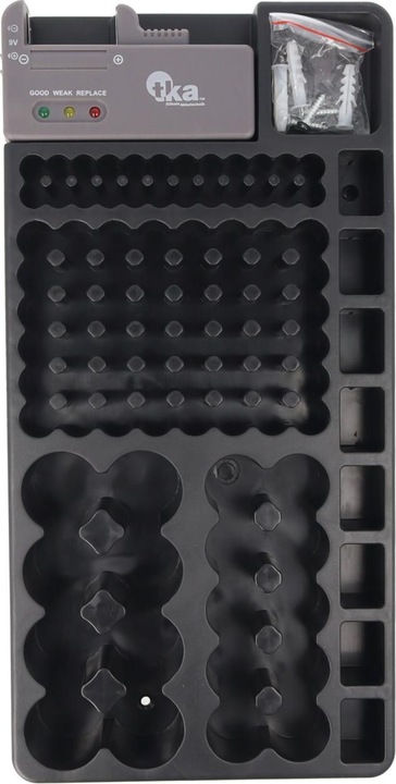 Produktbild AccuCell 2in1-Batterie-Organizer, Universal Akkubox für 1-110 Akku oder Batterien