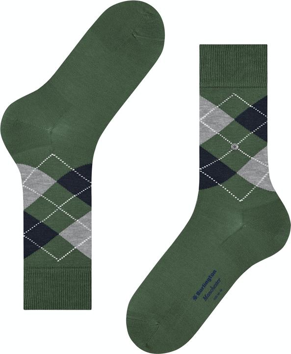 Immagine prodotto Burlington Socken "Manchester" grün/klein gemustert (Confezione singola, 40 - 46)
