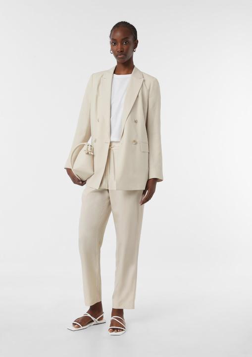 Image du produit Comma Indoor-Blazer Zweireihiger Blazer mit Logo-Futter (32)