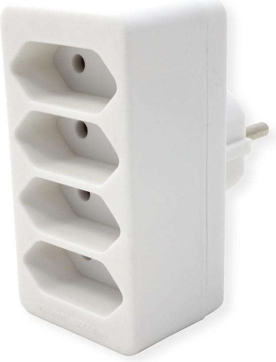 Actual product image Bachmann Multiplug 4xEuro white 4x2.5A/230V (4x, CEE 7/16)