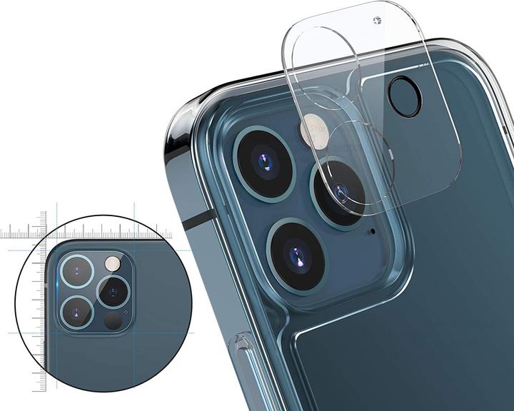 Produktbild Apfelkiste - Kamera Objektiv Protector Panzer Glas (2er Set) - Kamera Abdeckung (2 Stück, Apple iPhone 13 Pro Max, Apple iPhone 13 Pro)