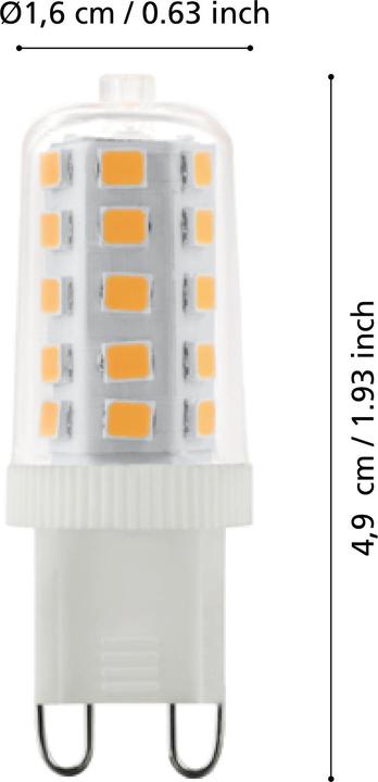 Image du produit EGLO Sources lumineuses (G9, 3 W, 320 lm, 1 x, F)