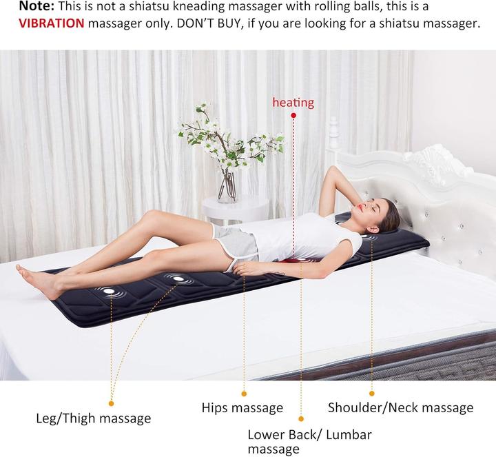 Actual product image Snailax Massage mat with heat