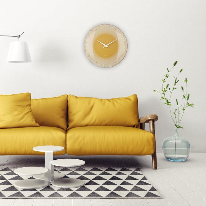 Produktbild Nextime Wanduhr Deep Gelb (50 cm)