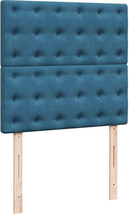 Actual product image vidaXL Bo x spring bed with mattress 160 x 200 cm velvet (160 x 200 cm)