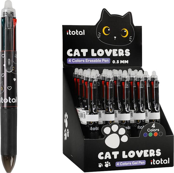 Image du produit Total Juggling 4in1 radierbarer Mehrfarbenstift Schwarze Katze (1x)