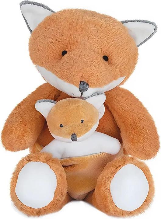 Image du produit Doudou et Compagnie Renard avec bébé (25 cm)