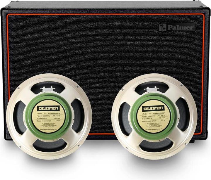 Actual product image Palmer Audio CAB 212 X GBK - Guitar speaker cabinet with Celestion Greenback 2 x 12, Closed-Back (Guitar)