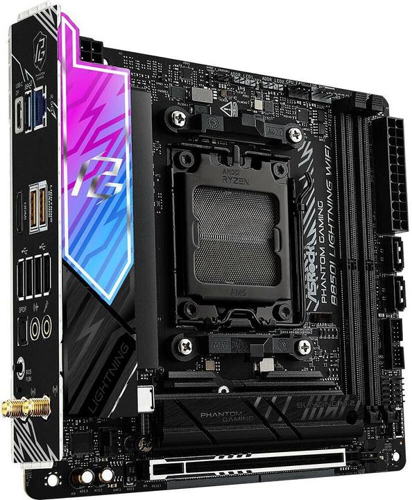 Immagine prodotto AsRock Phantom Gaming B850I Lightning WiFi (AM5, AMD B850, Mini-ITX)