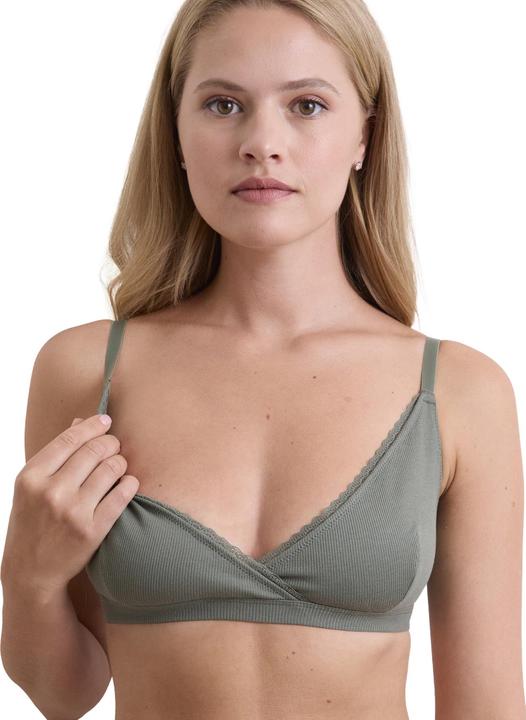 Produktbild Vertbaudet 2er-Pack Soft-BHs für Schwangerschaft & Stillzeit mit Wickelausschnitt, Bio-Baumwolle (80 E)