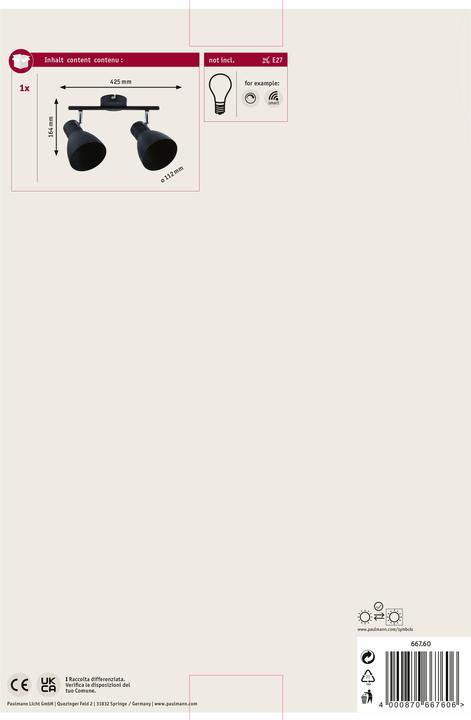 Actual product image Paulmann Davy (E27)