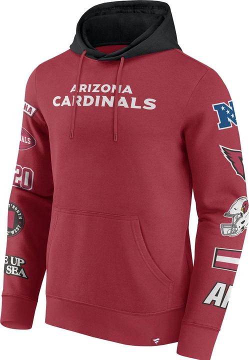 Immagine prodotto Fanatics Arizona Cardinals NFL Felpa con cappuccio con stampa sulle maniche - S (S)