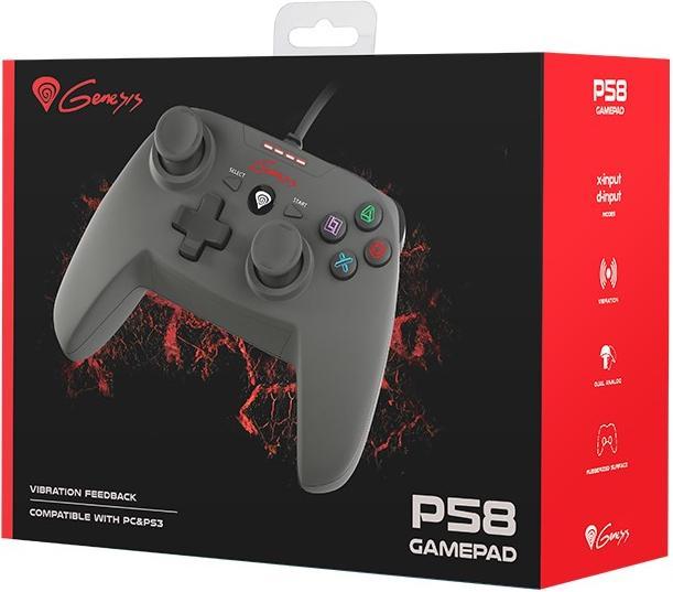Actual product image Genesis P58 USB Gamepad Analog PC, Playstation 3 (PC, PS3)