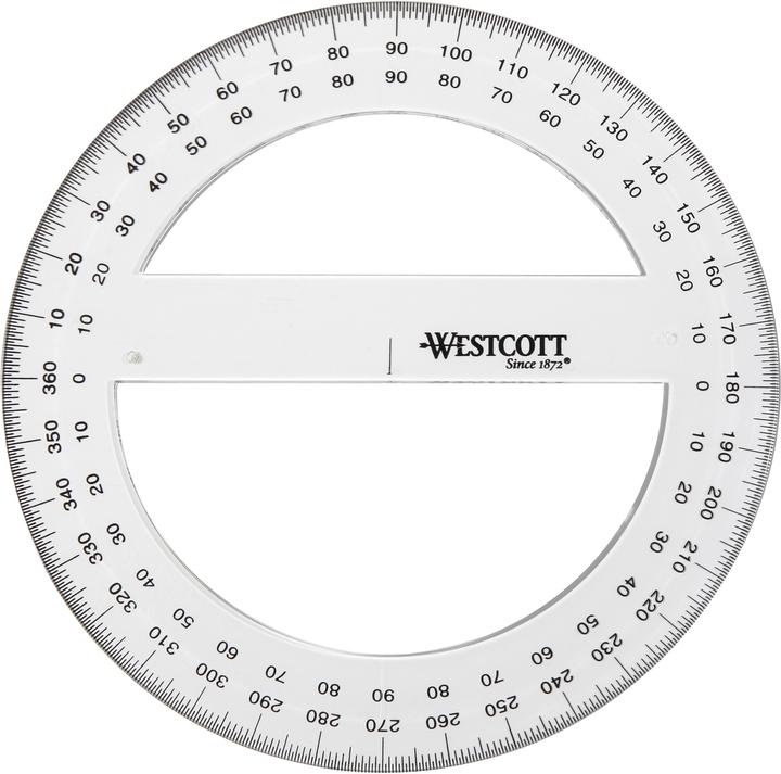 Image du produit Westcott Rapporteur circulaire 15cm E10136 00 (15 cm)