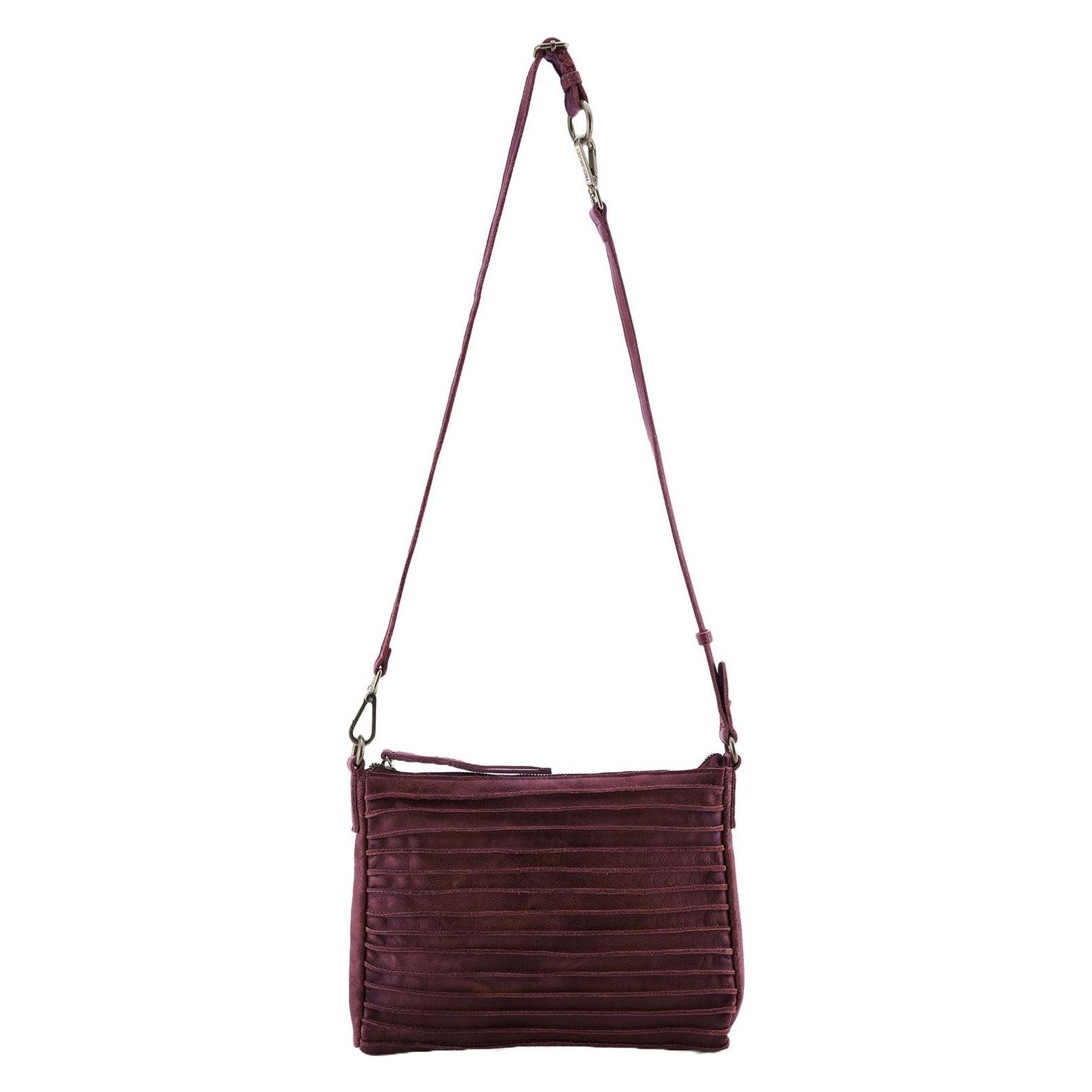 FredsBruder, Damen, Handtasche, Riffel Crossbag, Rot