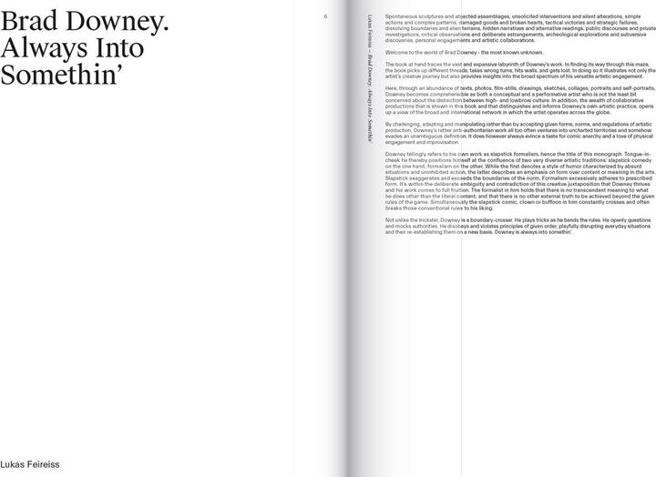 Actual product image Brad Downey. Slapstick Formalism (English, Matthew Murphy, Jimmie Durham, Alain Bieber, Lukas Feireiss, Rafael Schacter, 2020)