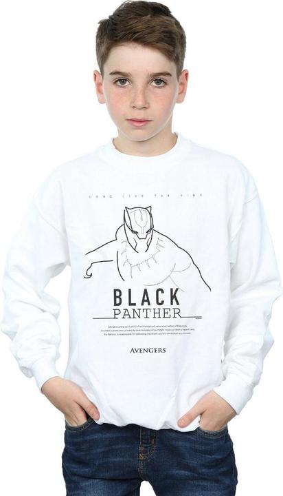 Image du produit - Sweat BLACK PANTHER LONG LIVE THE KING - Garçon (116)