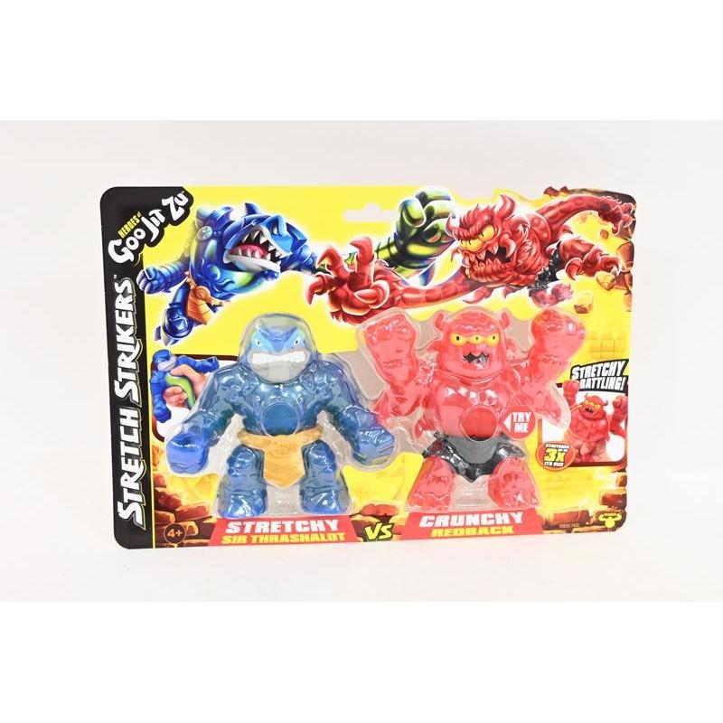 Magni HEROES of Goo Jit Zu action figure Stretch Stikers Sir Thrashalot vs. Brinebrain Redback assortiti