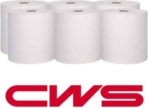 Produktbild CWS Handtuchrollen hochweiss 21,5 cm x 100 m 6 Rollen/Paket, 100% Zellstoff, Aussenabwicklung, 2-lagi (6 x)