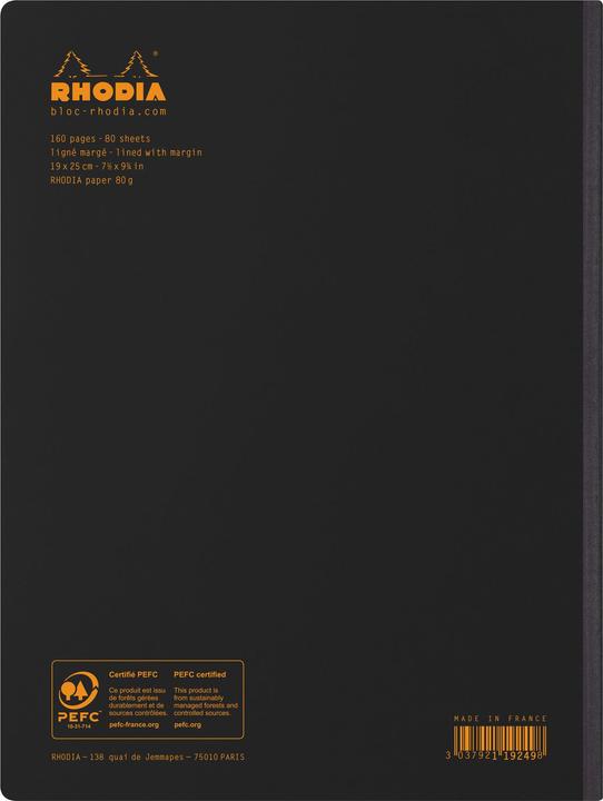 Produktbild Rhodia Notizbücher/Notizhefte Classic (B5, Kariert)