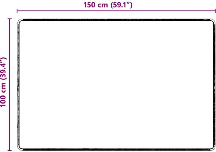 Actual product image vidaXL Läufer (100 x 150 cm)