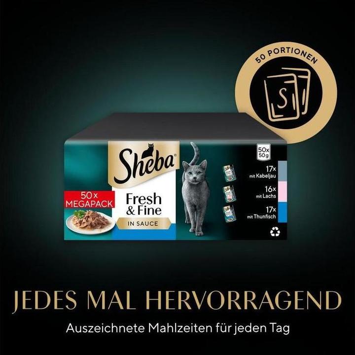 Produktbild Sheba Fresh & Fine (Adult, 50 Stk., 2500 g)