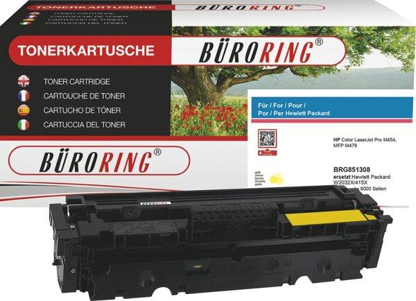 Image du produit Büroring Toner 415X, ersetzt HP W2032 x, ca. 6.000 Seiten, gelb