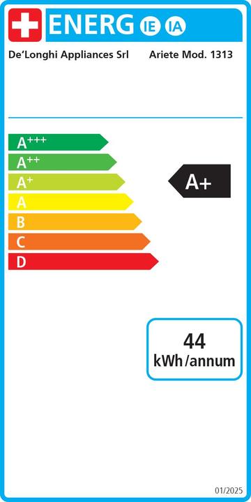 Energielabel Ariete 1313/10