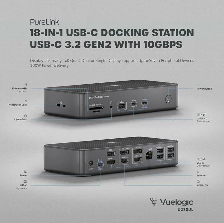 Produktbild Purelink VL-D230DL (USB-C, 17 Ports)