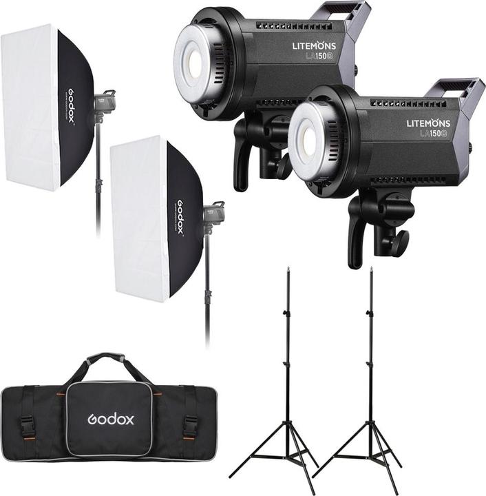 Actual product image Godox Litemon's LA150D Daylight Duo Kit