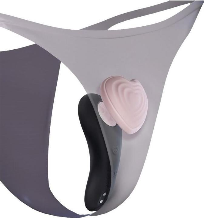 Produktbild Blush Temptasia Heartbeat - Mini Discreet Wearable Panty Vibrator in Pink - 2 Button Wireless Remote Contr