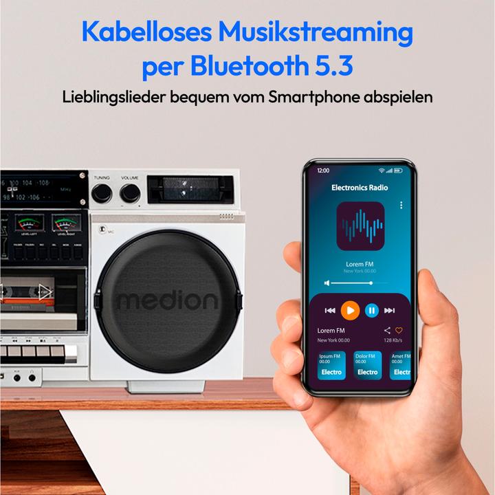 Actual product image Medion Life P66538 (DAB+, FM, PLL, Bluetooth)